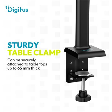 Digitus LED Desk Lamp, 80 cm, Black , DA-90492 , 2400 lm , 16 W , 3000-6500 K , Warm white , LED lamp , 10 V