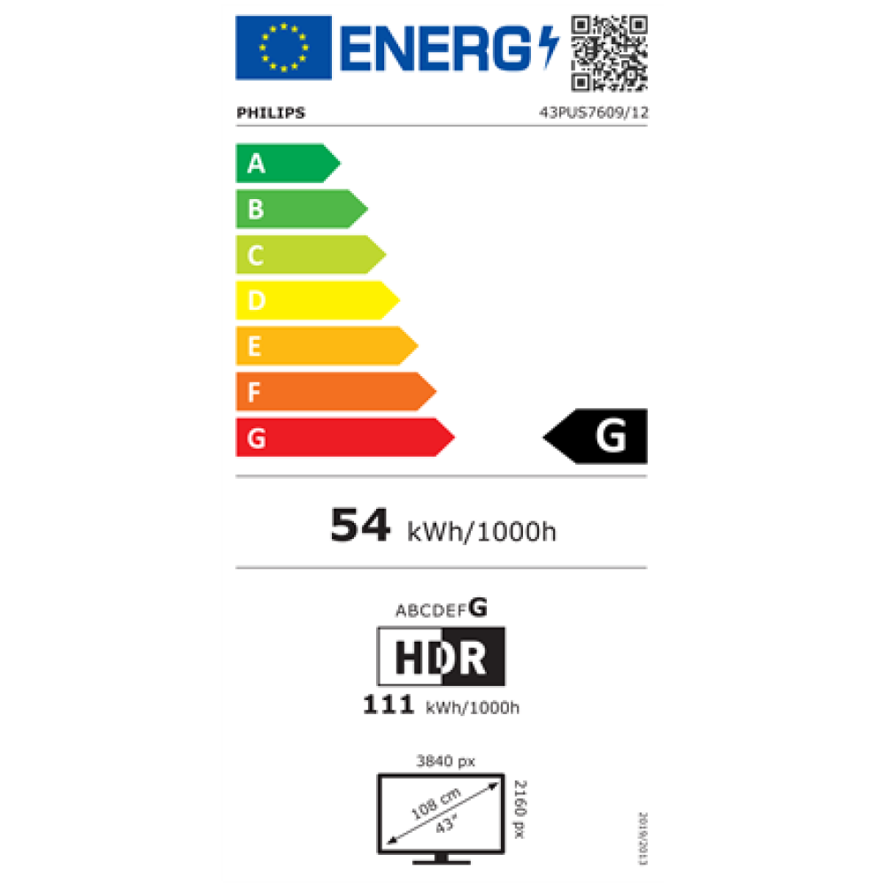 Philips LED TV , 43PUS7609/12 , 43 , Smart TV , TITAN OS , 4K UHD