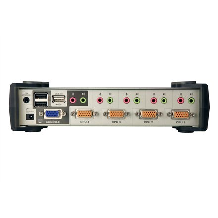 Aten , 4-Port PS/2-USB VGA/Audio KVMP Switch with OSD , CS1734B