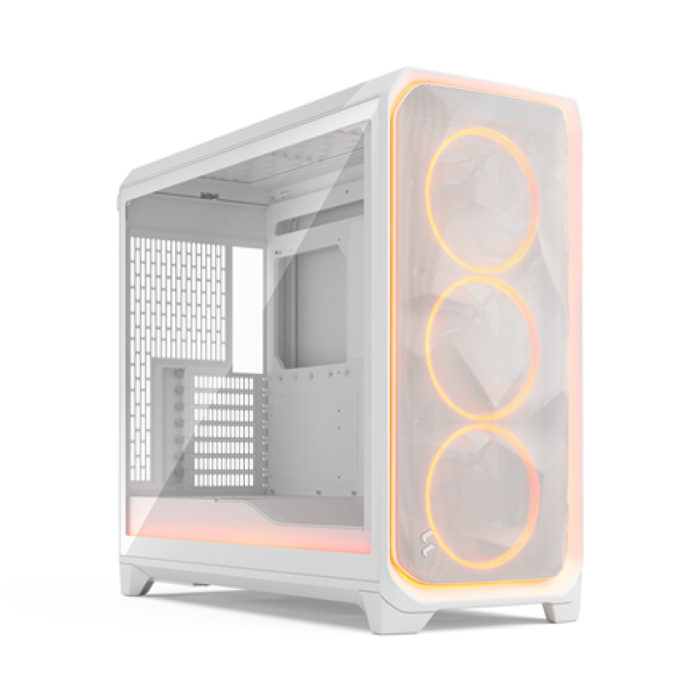 Fractal Design Meshify 3 XL , Ambience Pro RGB White TG Clear Tint , ATX , Power supply included No