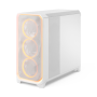 Fractal Design Meshify 3 XL , Ambience Pro RGB White TG Clear Tint , ATX , Power supply included No