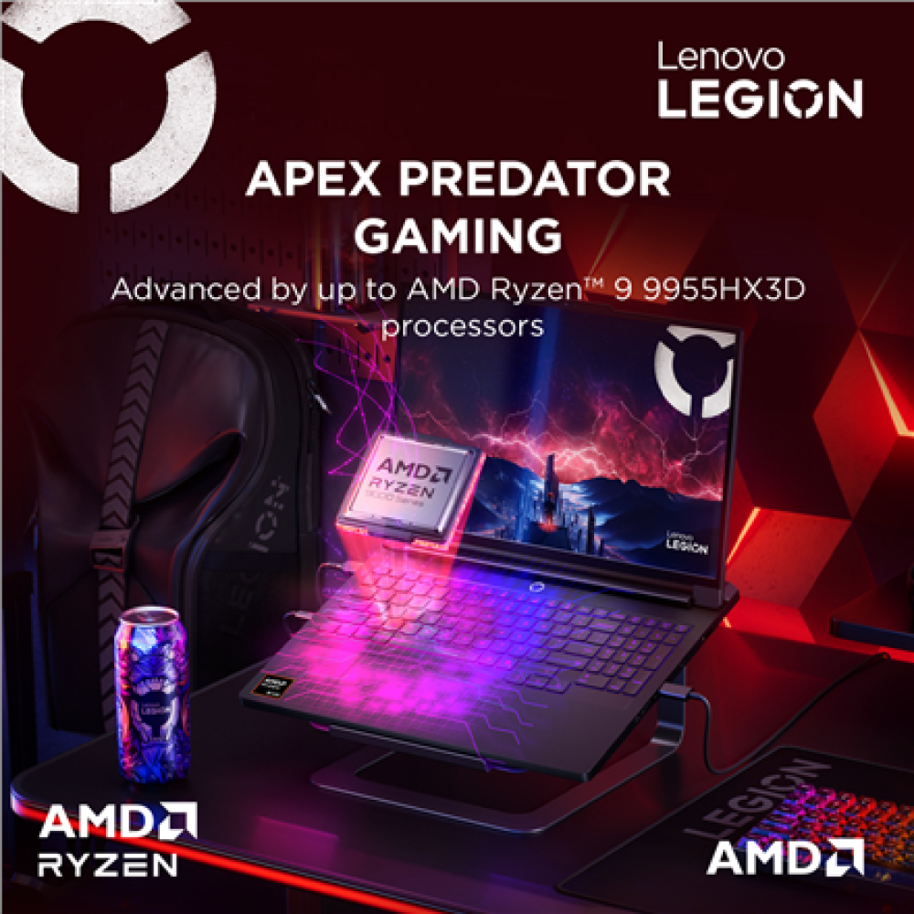 Lenovo Legion Pro 7 16AFR10H , Eclipse Black , 16 , OLED , WQXGA , 2560 x 1600 pixels , Glossy , AMD Ryzen 9 , 9955HX3D , 32 GB , SO-DIMM DDR5 , Solid-state drive capacity 2000 GB , NVIDIA GeForce RTX 5080 , GDDR7 , 16 GB , Windows 11 Home , 802.11be , Bl