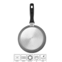 Stoneline , 6882 , Pan set of 3 , Frying , Diameter 16/20/24 cm , Suitable for induction hob , Fixed handle , Grey