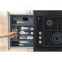 Simfer , Hob , H4.305.HGSSP , Gas on glass , Number of burners/cooking zones 3 , Rotary knobs , Black