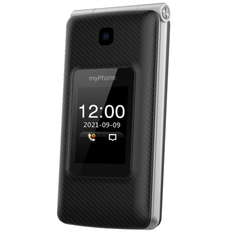 myPhone Tango , LTE , Black , 2.4 + 1.77 , TN , 64 MB , 128 MB , Dual SIM , Nano SIM , Bluetooth , 5.1 , USB version Type-C , Built-in camera , Main camera resolution 2.0 MP , 1400 mAh