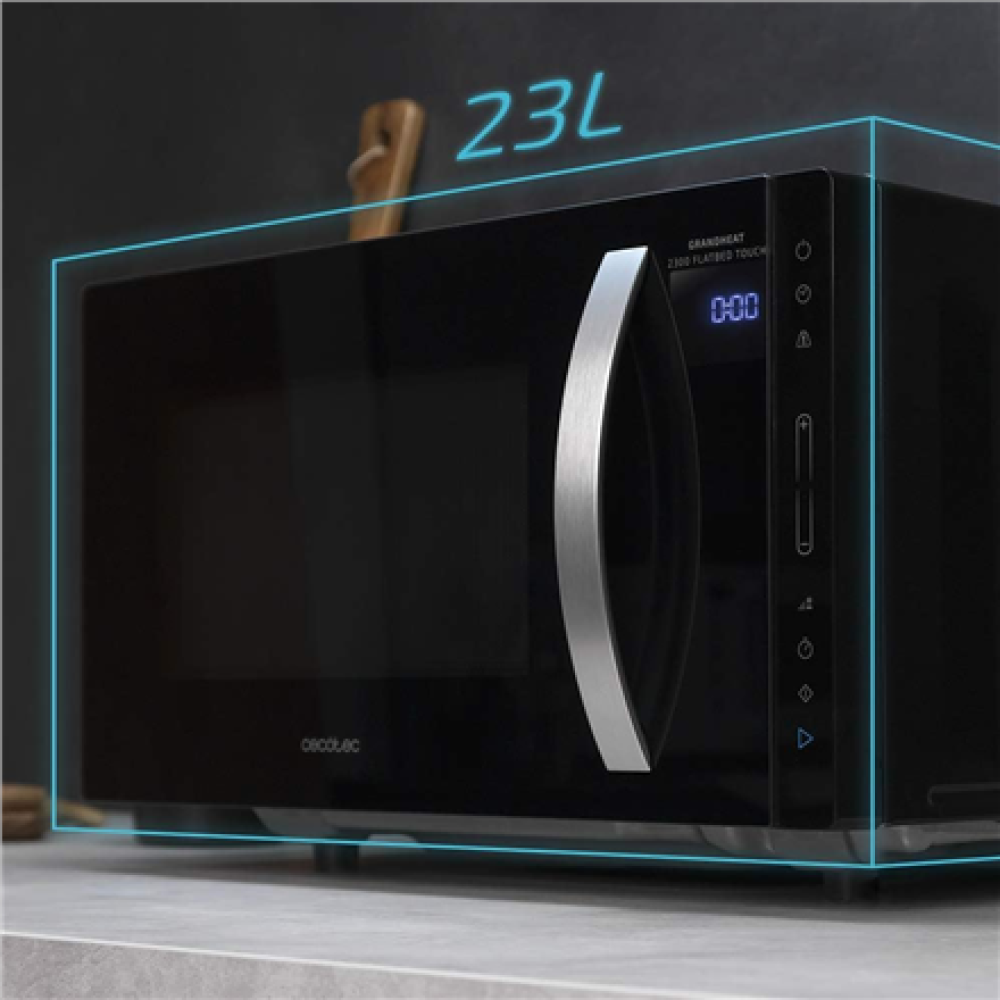 Cecotec Microwave Oven , GrandHeat 2300 Flatbed Touch Black , Free standing , 23 L , 800 W , Black