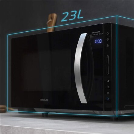 Cecotec Microwave Oven , GrandHeat 2300 Flatbed Touch Black , Free standing , 800 W , 23 L , Black
