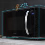 Cecotec Microwave Oven , GrandHeat 2300 Flatbed Touch Black , Free standing , 23 L , 800 W , Black