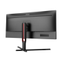AOC Monitor U34G3XM/EU 34 VA UWQHD 21:9 1 ms 300 cd/m² Black/Red HDMI ports quantity 2 144 Hz
