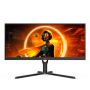AOC Monitor U34G3XM/EU 34 VA UWQHD 21:9 1 ms 300 cd/m² Black/Red HDMI ports quantity 2 144 Hz