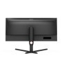 AOC Monitor U34G3XM/EU 34 VA UWQHD 21:9 1 ms 300 cd/m² Black/Red HDMI ports quantity 2 144 Hz