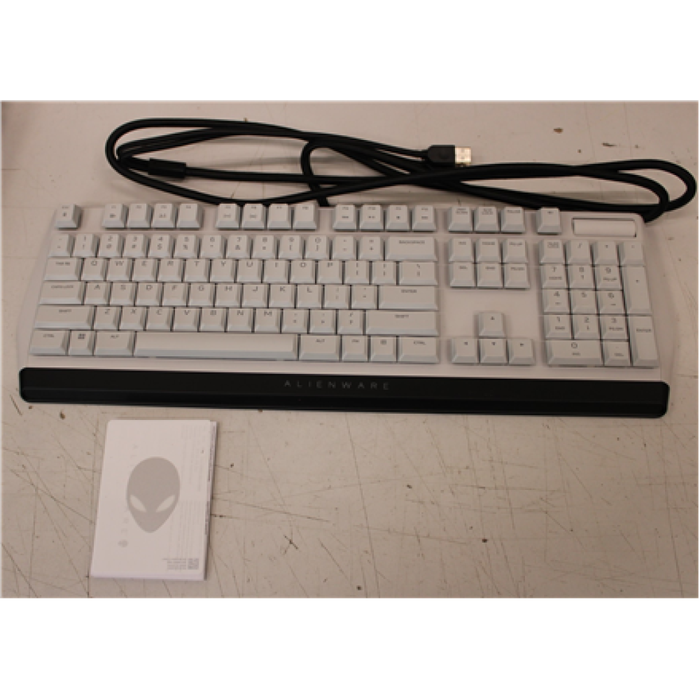 SALE OUT. , Dell Alienware Gaming Keyboard , AW510K , Mechanical Gaming Keyboard , Wired , EN , USED AS DEMO, NO ORIGINAL PACKAGING , Black/Silver , USB , English , 910 g