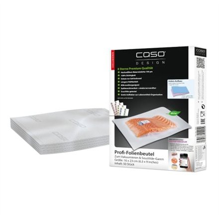 Caso , Foil bags , 01201 , 50 units , Dimensions (W x L) 16 x 23 cm , Ribbed