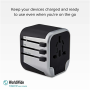 SBS , Universal Travel Adapter 12W (EU/UK/US/AUS plug) , TEADAPT2USBUNI