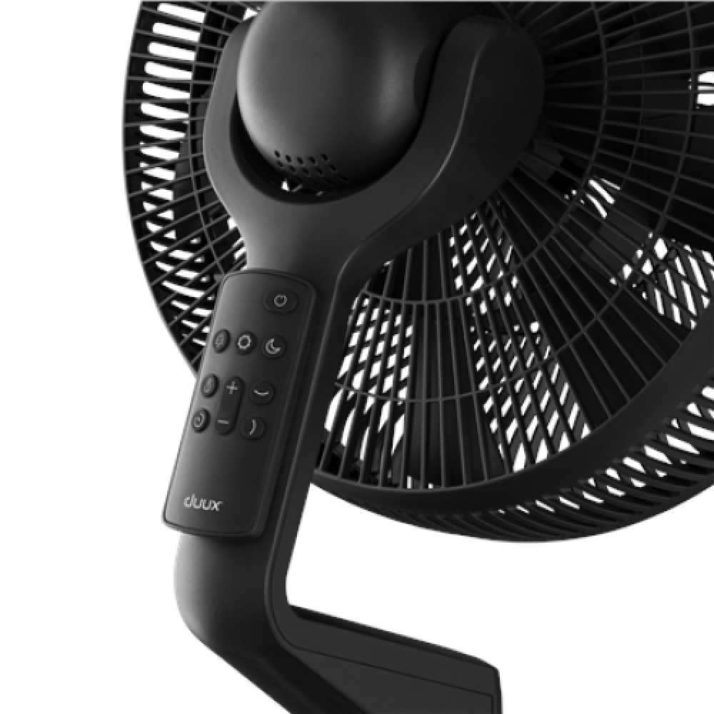 Duux , Fan , Whisper Flex Ultimate , Stand Fan , Black , Diameter 34 cm , Number of speeds 30 , Oscillation , 3-32 W , Remote control