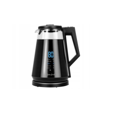 Sourcing , Kettle with temperature control , PSC-111/B , Electric , 1700 W , 1.7 L , Plastic/Glass , 360° rotational base , Black