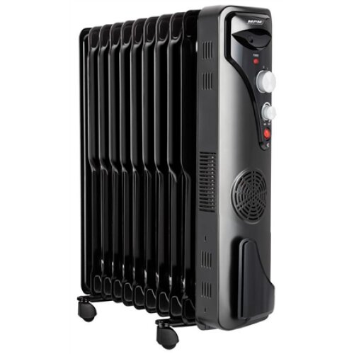 MPM , Electric Heater , MUG-21 , Oil Filled Radiator , 2500 W , Number of power levels 3 , Black