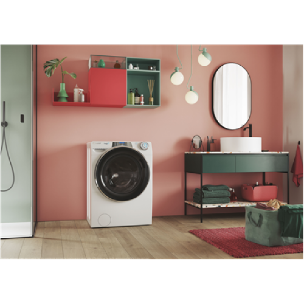 Candy , Washing Machine , RP 5106BWMBC/1-S , Energy efficiency class A , Front loading , Washing capacity 10 kg , 1500 RPM , Depth 58 cm , Width 60 cm , Display , TFT , Steam function , Wi-Fi , White