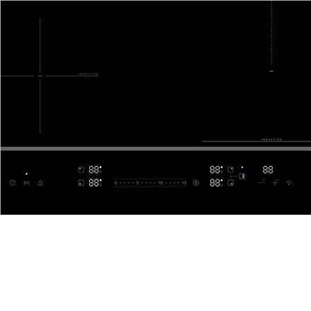Midea Hob , MIH744BE325GKD , Induction , Number of burners/cooking zones 4 , Touch , Timer , Black