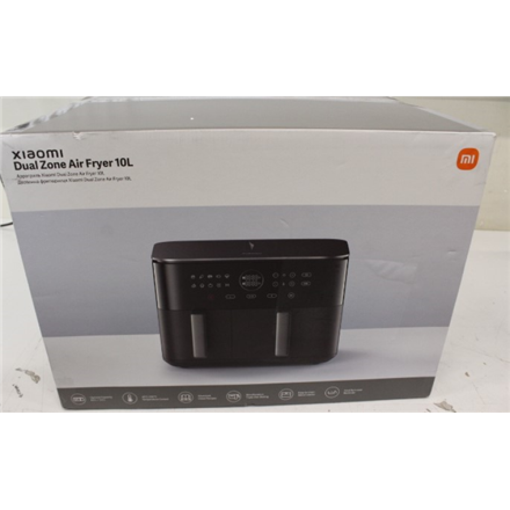 SALE OUT. Xiaomi Dual Zone Air Fryer 10L EU , Xiaomi Dual Zone Air Fryer EU , Power 2700 W , Capacity 10 L , Black , SCRATCHES ON THE SIDE