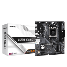 ASRock , A620M-HDV/M.2 , Processor family AMD , Processor socket AM5 , DDR5 DIMM , Memory slots 2 , Supported hard disk drive interfaces SATA3, M.2 , Number of SATA connectors 2 , Chipset AMD A620 , Micro ATX
