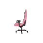 Genesis mm , Backrest upholstery material: Eco leather, Seat upholstery material: Eco leather, Base material: Metal, Castors material: Nylon with CareGlide coating , Black/Pink