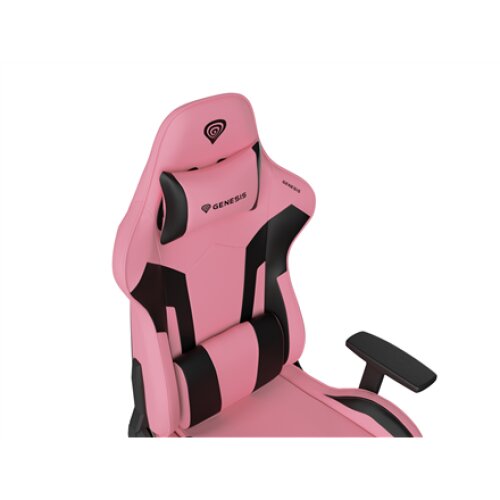 Genesis Gaming Chair Nitro 720 Backrest upholstery material: Eco leather, Seat upholstery material: Eco leather, Base material: Metal, Castors material: Nylon with CareGlide coating , Black/Pink