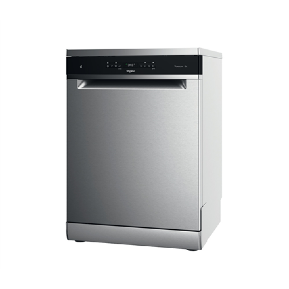 Whirlpool Dishwasher , WFO 3T133 P 6.5 X , Freestanding , Width 60 cm , Number of place settings 14 , Number of programs 10 , Energy efficiency class D , Display , Stainless steel