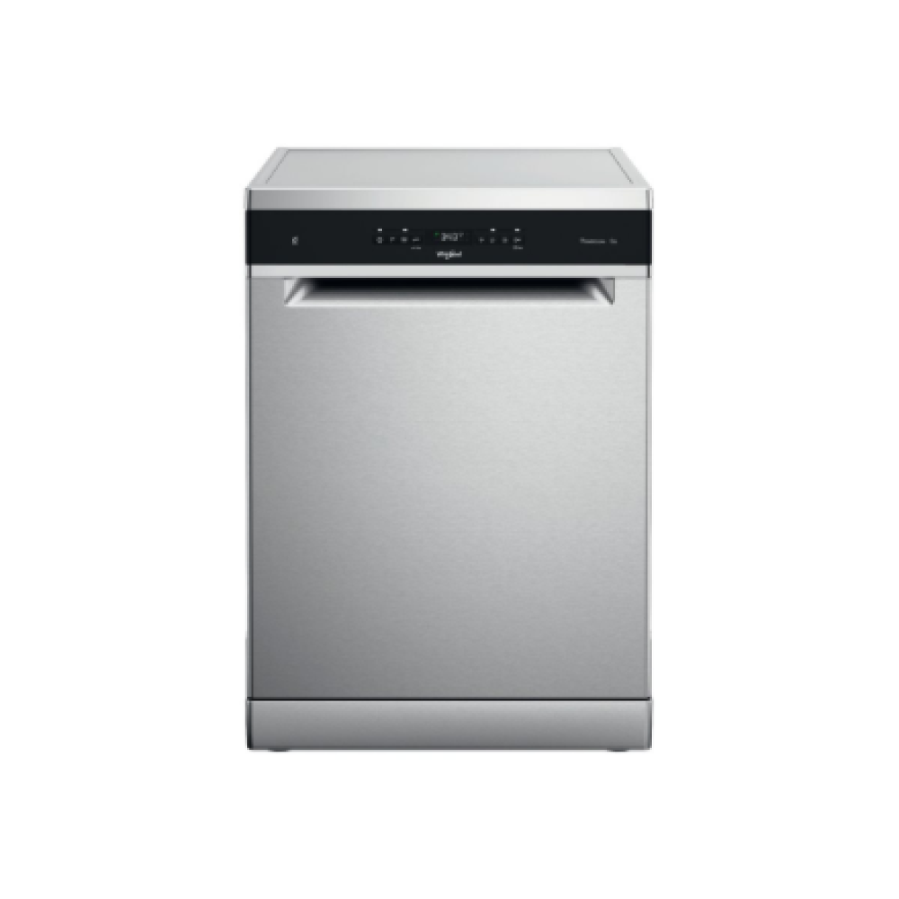 Whirlpool Dishwasher , WFO 3T133 P 6.5 X , Freestanding , Width 60 cm , Number of place settings 14 , Number of programs 10 , Energy efficiency class D , Display , Stainless steel