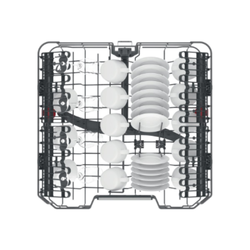 Whirlpool Dishwasher , WFO 3T133 P 6.5 X , Freestanding , Width 60 cm , Number of place settings 14 , Number of programs 10 , Energy efficiency class D , Display , Stainless steel