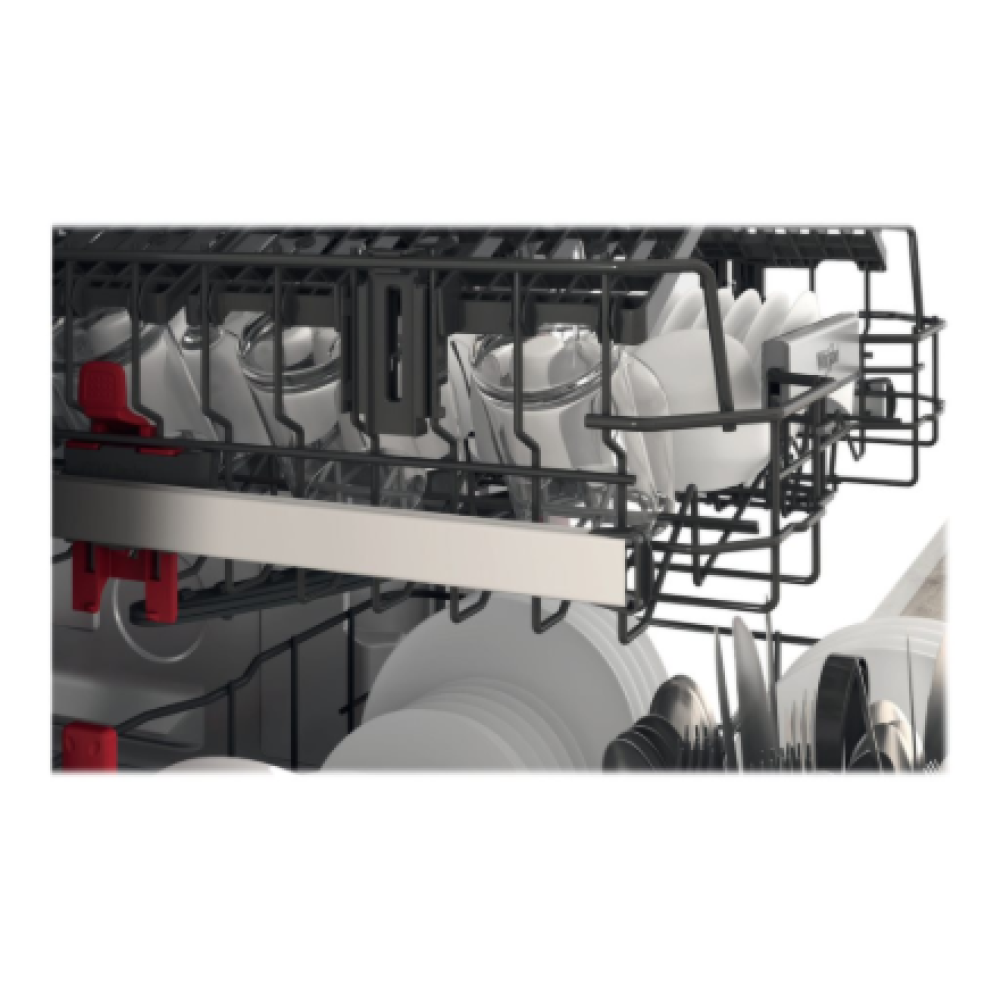 Whirlpool Dishwasher , WFO 3T133 P 6.5 X , Freestanding , Width 60 cm , Number of place settings 14 , Number of programs 10 , Energy efficiency class D , Display , Stainless steel