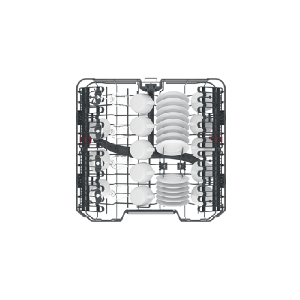 Whirlpool Dishwasher , WFO 3T133 P 6.5 X , Freestanding , Width 60 cm , Number of place settings 14 , Number of programs 10 , Energy efficiency class D , Display , Stainless steel