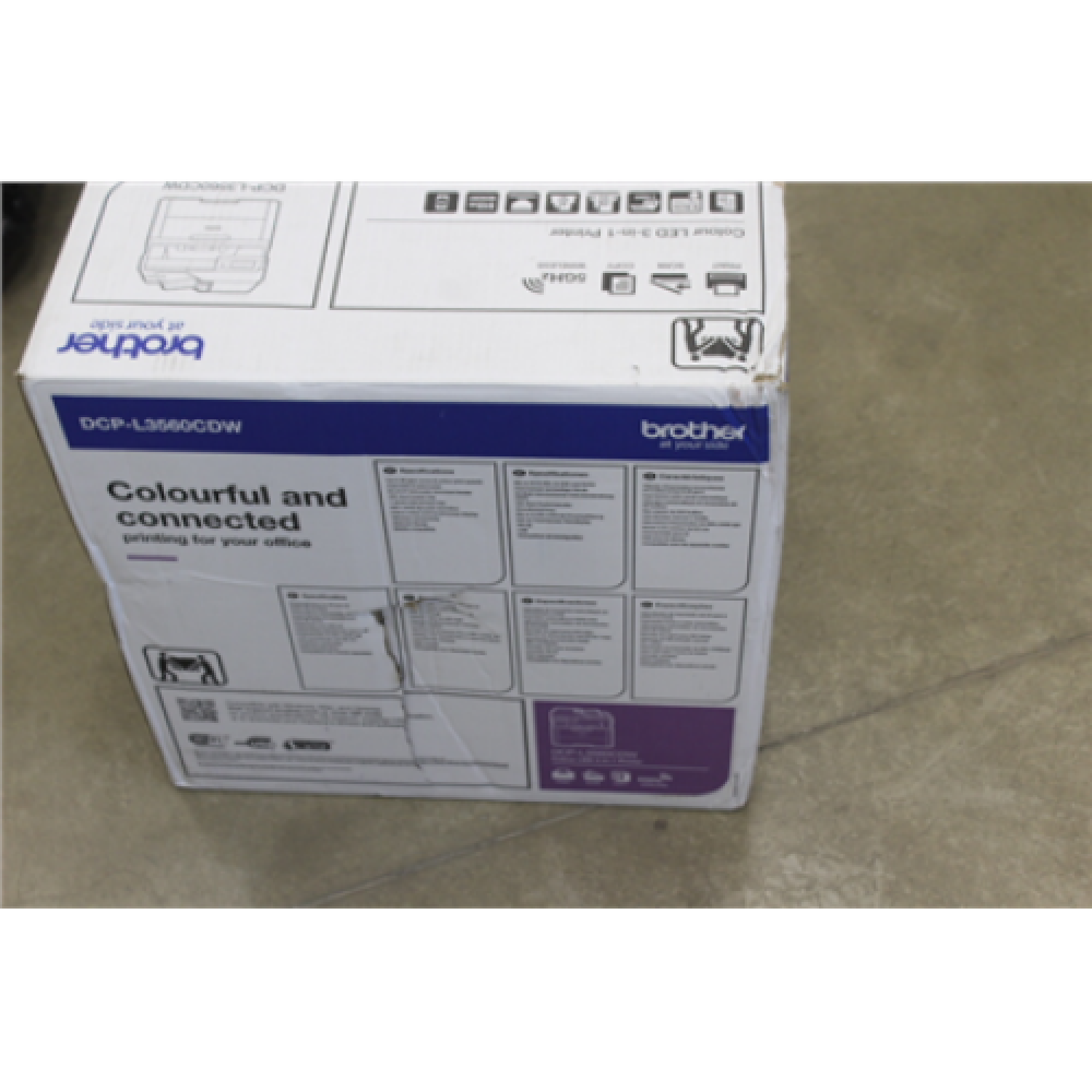 SALE OUT. Multifunction Printer , DCP-L3560CDW , Laser , Colour , All-in-one , A4 , Wi-Fi , DAMAGED PACKAGING , Multifunction Printer , DCP-L3560CDW , Laser , Colour , All-in-one , A4 , Wi-Fi , DAMAGED PACKAGING
