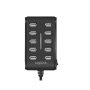 Logilink , USB Hub 10-Port USB2.0 with power adapter 3.5A , UA0125