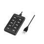 Logilink , USB Hub 10-Port USB2.0 with power adapter 3.5A , UA0125