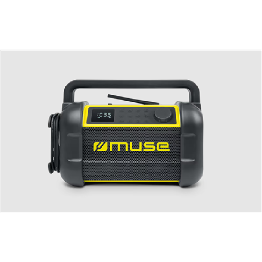 Muse , M-928 BTY , Jobsite Radio speaker , Waterproof , Bluetooth , Black/Yellow , Portable , Wireless connection