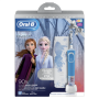 Oral-B Electric Toothbrush D100 Frozen II Rechargeable For kids Number of brush heads included 1 Number of teeth brushing modes 2 White/Blue