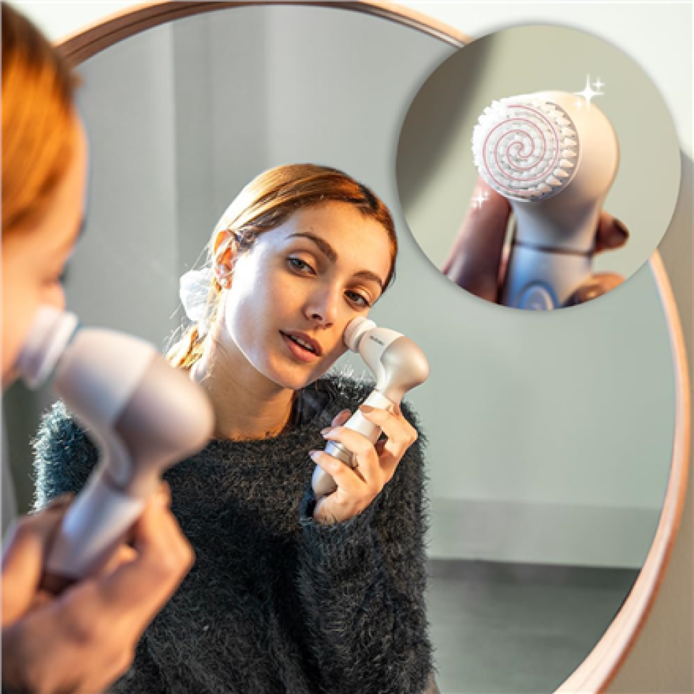 Cecotec Facial cleansing brush , FaceCare TotalClean , Facial brush , White