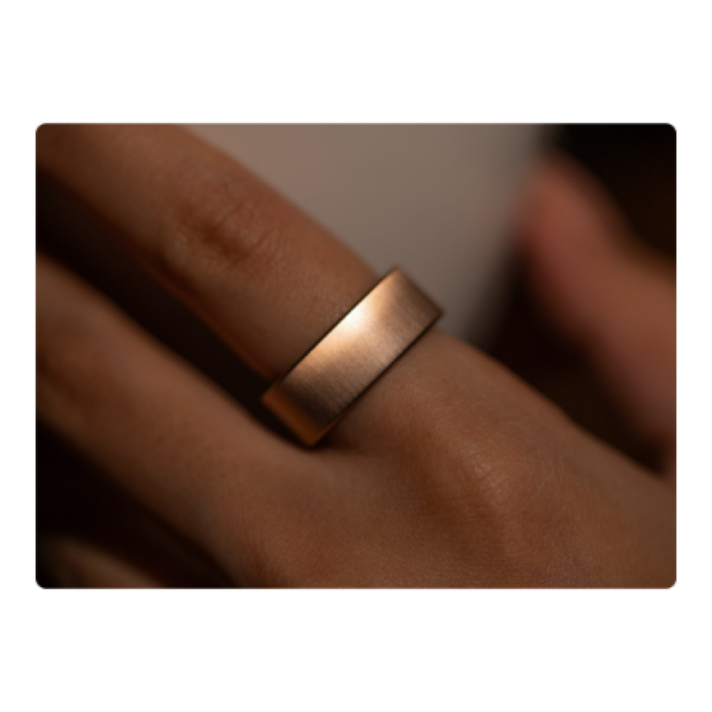 Ultrahuman , Ring Air , Brushed Rose Gold , Size 8 , Smart Ring