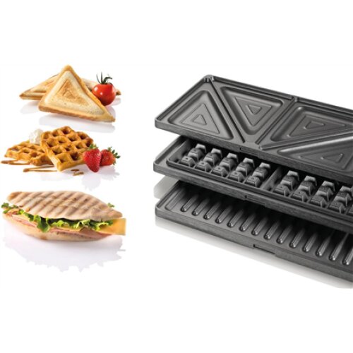 Gorenje , Sandwich maker , SM703GCB , 700 W , Number of plates 3 , Number of pastry 2 , Black