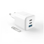 Fixed Mini 2x USB-C and USB GaN Charger 65W