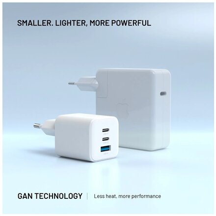 Fixed Mini 2x USB-C and USB GaN Charger 65W