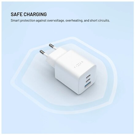 Fixed Mini 2x USB-C and USB GaN Charger 65W