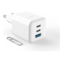 Fixed Mini 2x USB-C and USB GaN Charger 65W