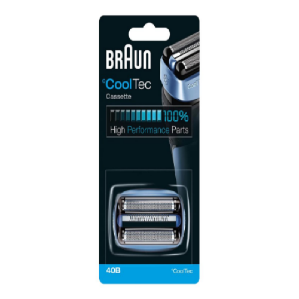 Braun , CoolTec Combi Pack Cassette replacement head , 40B , Blue , Number of shaver heads/blades 1