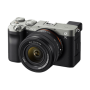 ILCE-7CL Sony Alpha A7C Full-frame Mirrorless Interchangeable Lens Camera with Sony FE 28-60mm F4-5.6 Zoom Lens, Silver