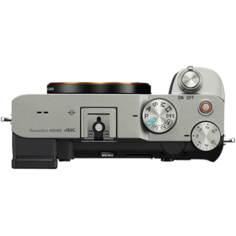 ILCE-7CL Sony Alpha A7C Full-frame Mirrorless Interchangeable Lens Camera with Sony FE 28-60mm F4-5.6 Zoom Lens, Silver