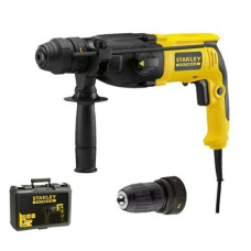 Stanley , 2.4J SDS Plus Hammer Drill With Quick Change Chuck, Kitbox , SFMEH210K-QS , 800 W Stanley , 2.4J SDS Plus Hammer Drill With Quick Change Chuck, Kitbox , SFMEH210K-QS , 800 W