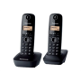 Panasonic , Cordless , KX-TG1612FXH , Built-in display , Caller ID , Black , Conference call , Phonebook capacity 50 entries , Wireless connection