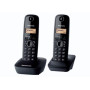 Panasonic , Cordless , KX-TG1612FXH , Built-in display , Caller ID , Black , Conference call , Phonebook capacity 50 entries , Wireless connection